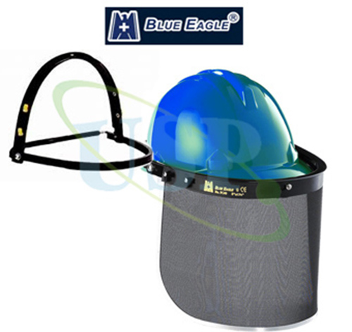 Blue-Eagle工程護面罩-燒焊面罩-工程帽防護面罩-燒焊頭罩-面盾膠片-燒焊面盾-工業防護面盾-透明面盾